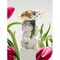 kevinsgiftshoppe Ceramic Easter Bunny Rabbit Holding Flower Candy Dish Home Decor   Kitchen Decor Spring Decor Easter Decor